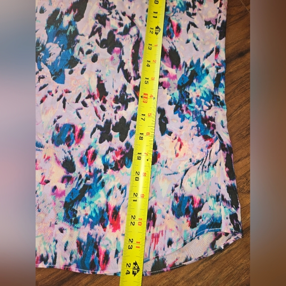 J. Crew Multicolor Watercolor Silk Strappy Flowy Blouse Size 0 - Picture 5 of 8